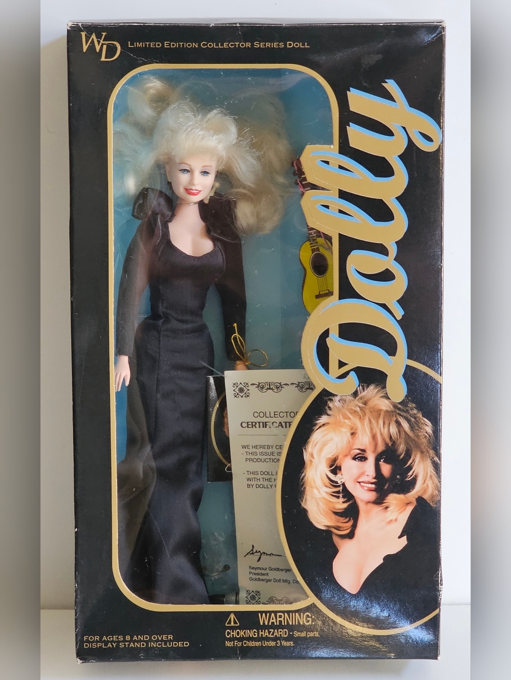 12" Dolly Parton in Black Dress 1996 Collector Series Doll #41190